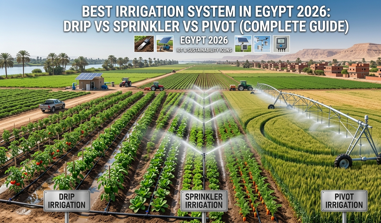 Best Irrigation System in Egypt 2026: Drip vs Sprinkler vs Pivot (Complete Guide)