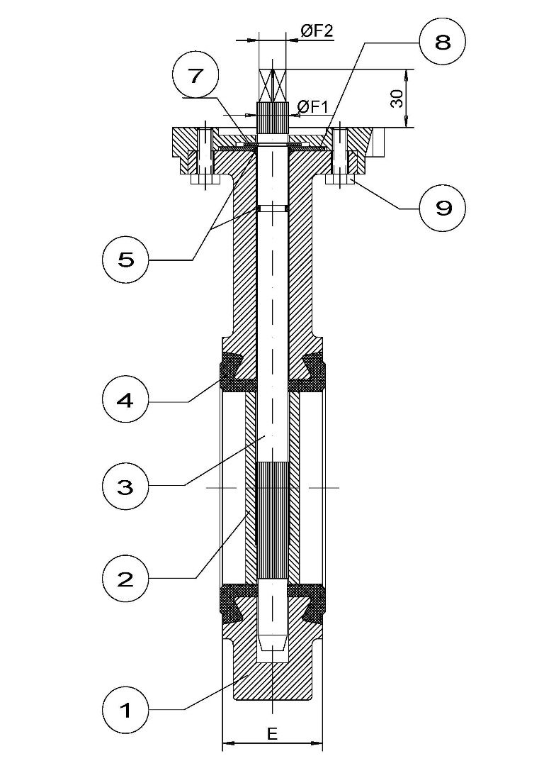 Lever Wafer Butterfly Valve